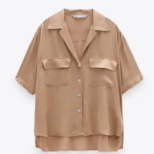 ZARA satin blouse